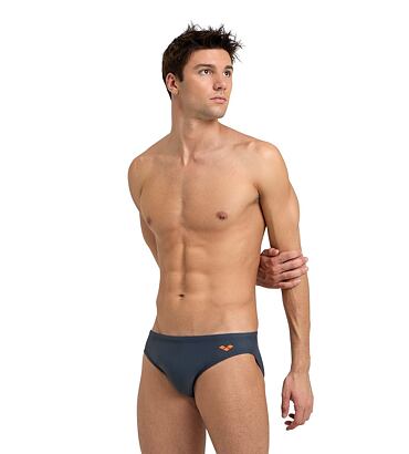 Pánske plavky arena Men's Santamarias Beach Briefs ASPHALT-NESPOLA